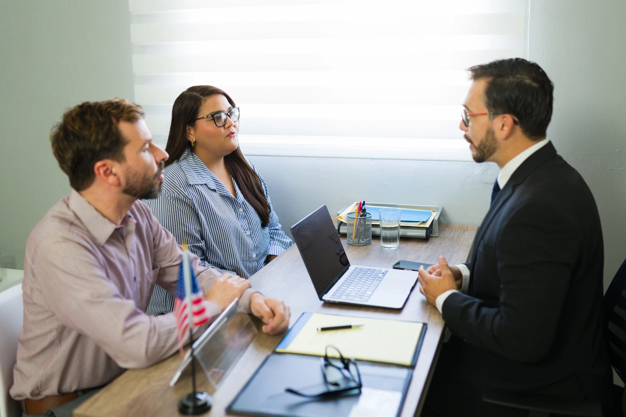 consultant helping immigrants